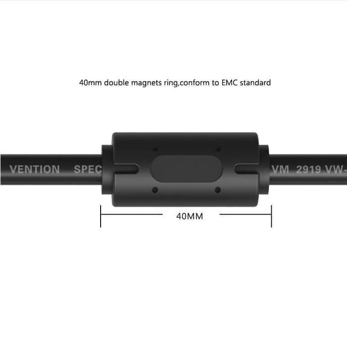 Vention B04 1.5M - Kabel VGA Male to Male Premium Shielded 3+6 PREMIUM