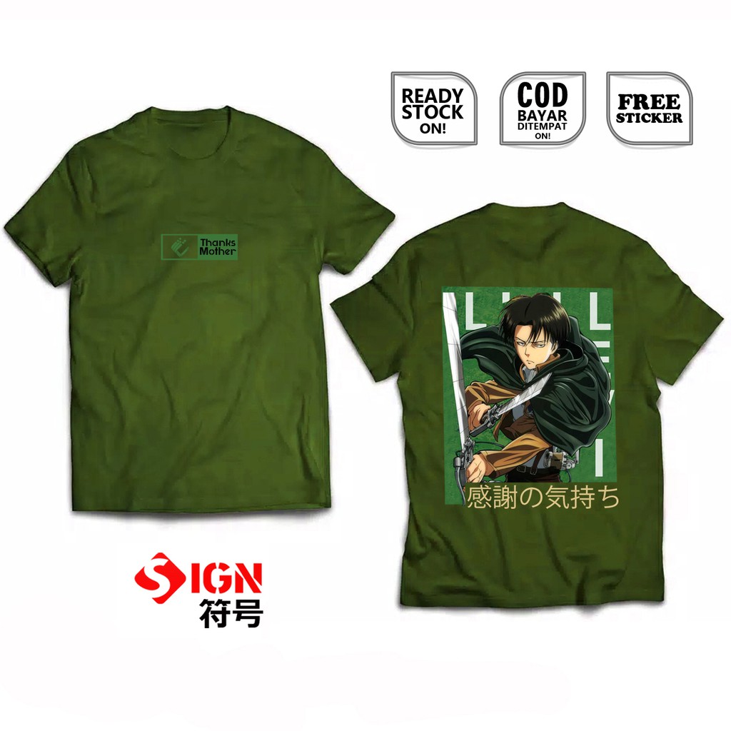 KAOS LEVI ACKERMAN ATTACK ON TITAN LEGION PASUKAN BERSENJATA SHINGEKI NO KYOJIN SNK COLOSSAL SIGN CL