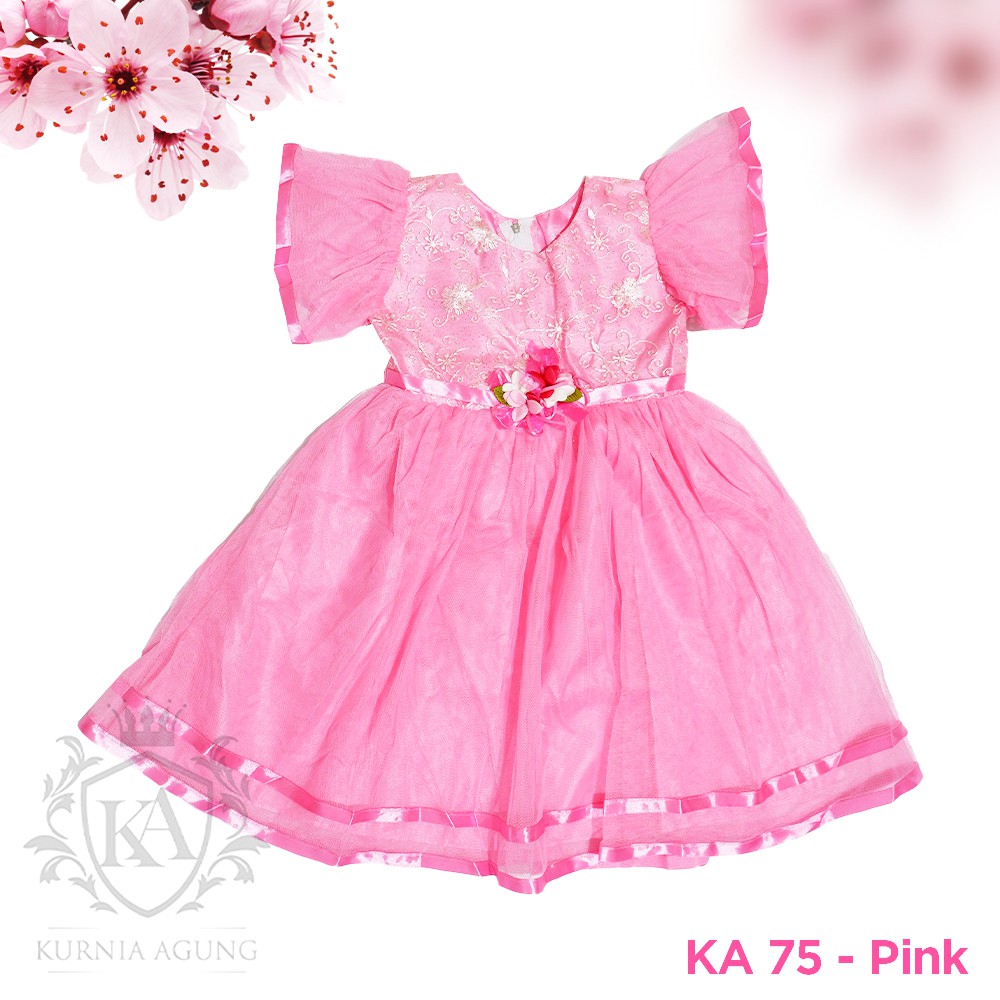 Dress Anak Perempuan 2 Tahun sampai 12 Tahun Gaun Ulang Tahun Anak Import Korea KA75