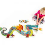 Djeco Lion The Dragon Giant Puzzle 58 Pcs