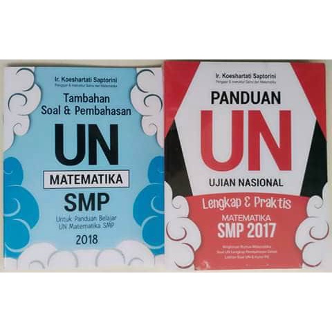 

❤BISA COD❤ Buku Panduan UN Matematika SMP oleh Ir. Koeshartati Saptorini