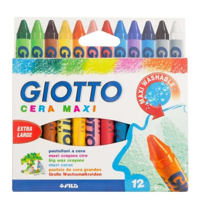 

Mantap Crayon Besar 12 Warna Giotto Cera Maxi Promo
