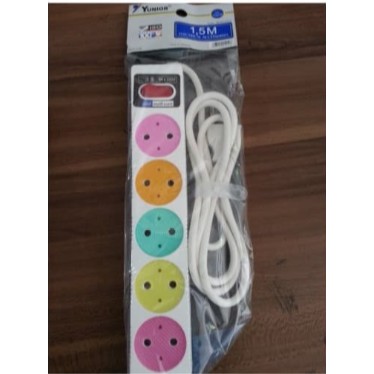 Loyal Yunior Multicord Stop Kontak Gepeng Lubang 5 + Kabel 1.5M LY212