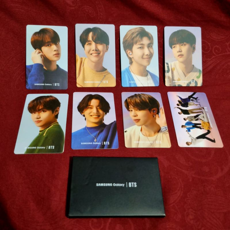 BTS x Samsung OFFICIAL PHOTOCARD Jimin Yoongi Jungkook Taehyung Namjoon Hoseok J-Hope RM Suga Seokji
