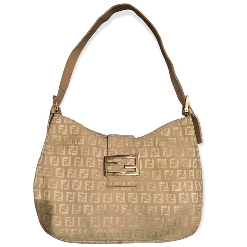 Fendi Zucca Baguette Pink Preloved