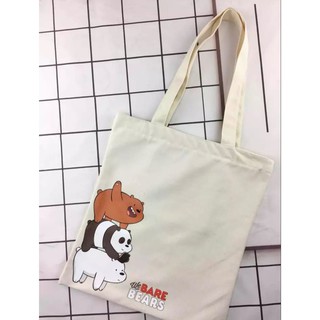 WE BARE BEAR TOTE Tote Bag Miniso  TOtebag Wanita 