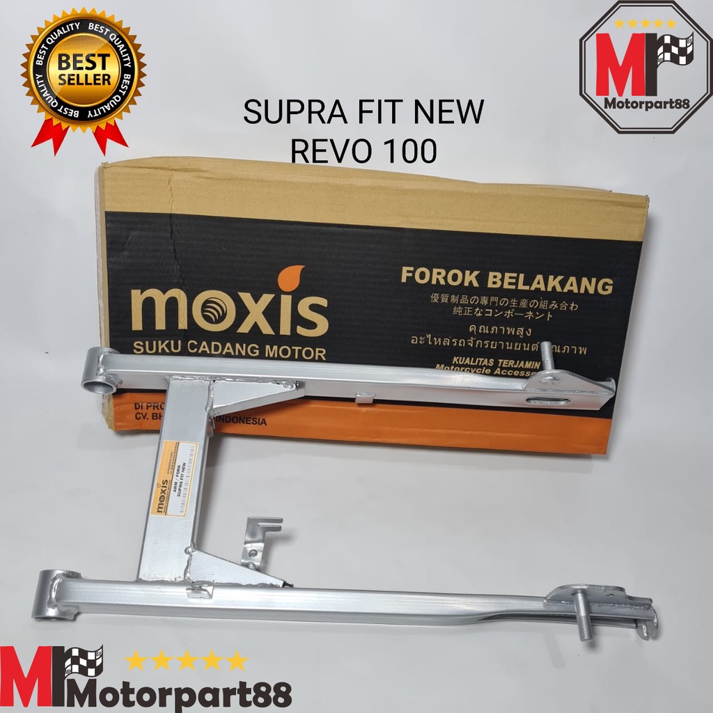 SWING ARM FORK GARPU BELAKANG SUPRA FIT NEW REVO 100 SILVER