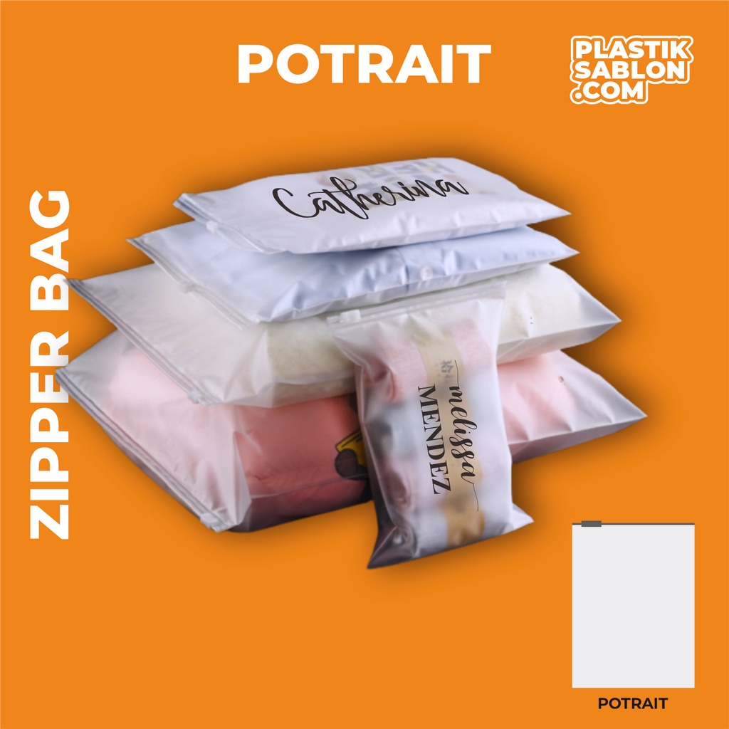 

SABLON PLASTIK CUSTOM ZIPPERBAG BAJU / ZIPLOCK BAG / ZIPPERBAG COCOK UNTUK KEMASAN BAJU