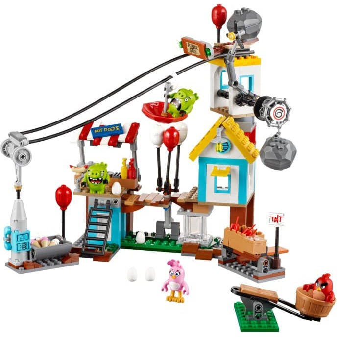 angry birds pig city strike playset