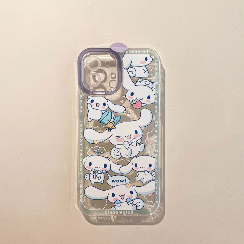 iPhone Case iPhone 13 13pro 13prm Silicone Soft Case Transparan Persegi Kartun Lucu untuk iphone 11 iphone 12 pro max iphone 7 plus iphone 8 plus phone xr xs max X Xr 11 Max 8plus iphone Pro mini7SE