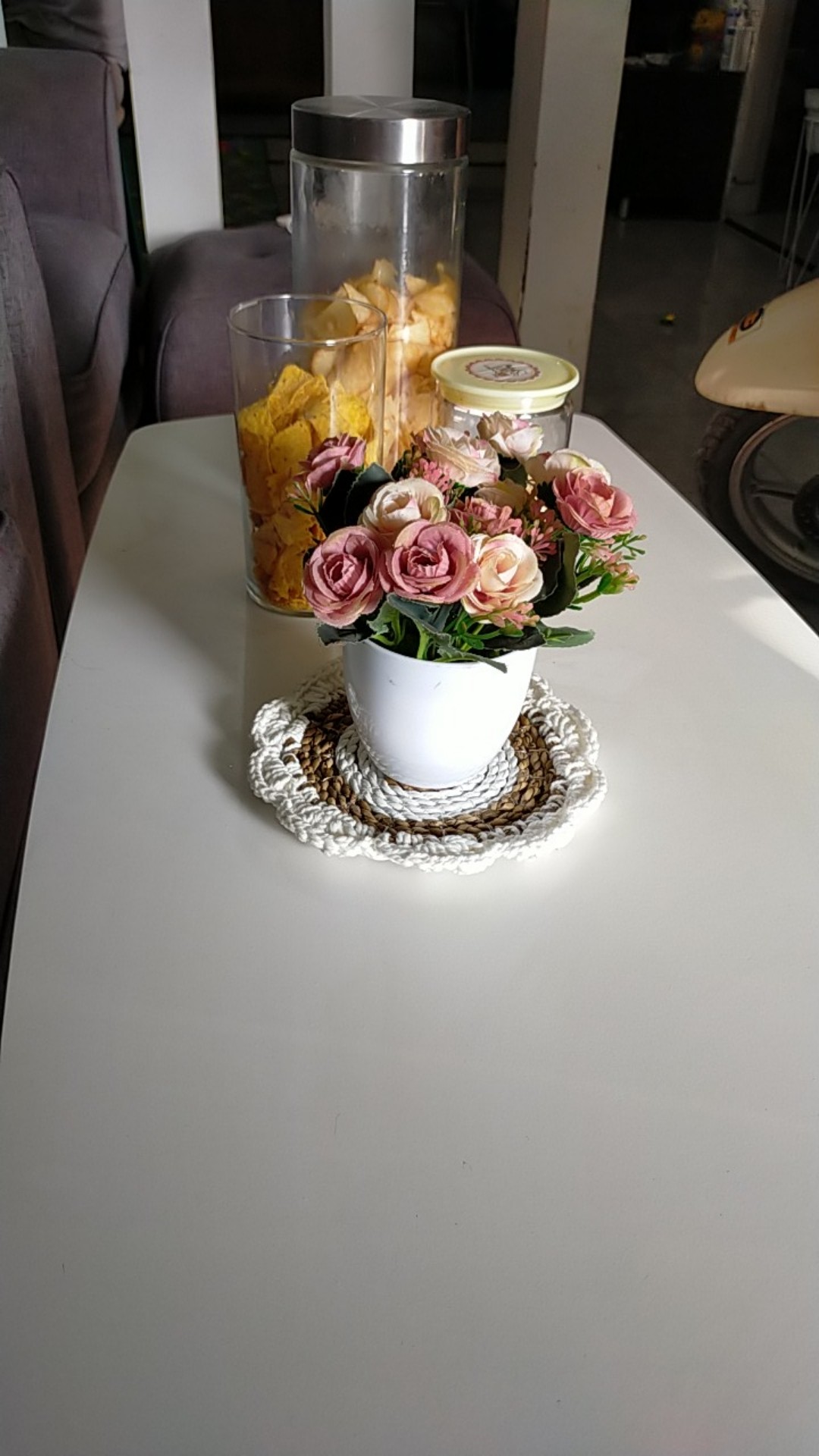 Placemat Rajut/placemat Renda/walldecor/placemat Macrame/macrame