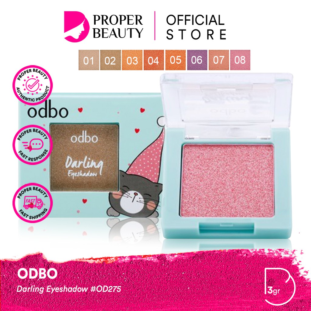 ODBO Darling Eyeshadow #OD275 Thailand / Eye Shadow / Pigmented / Metalic / Glitter