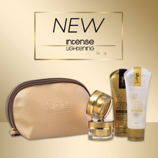 PAKET PERAWATAN SKINCARE SKIN CARE CREAM KRIM PENCERAH WAJAH BPOM B ERL INTENSE LIGTHENING SERIES