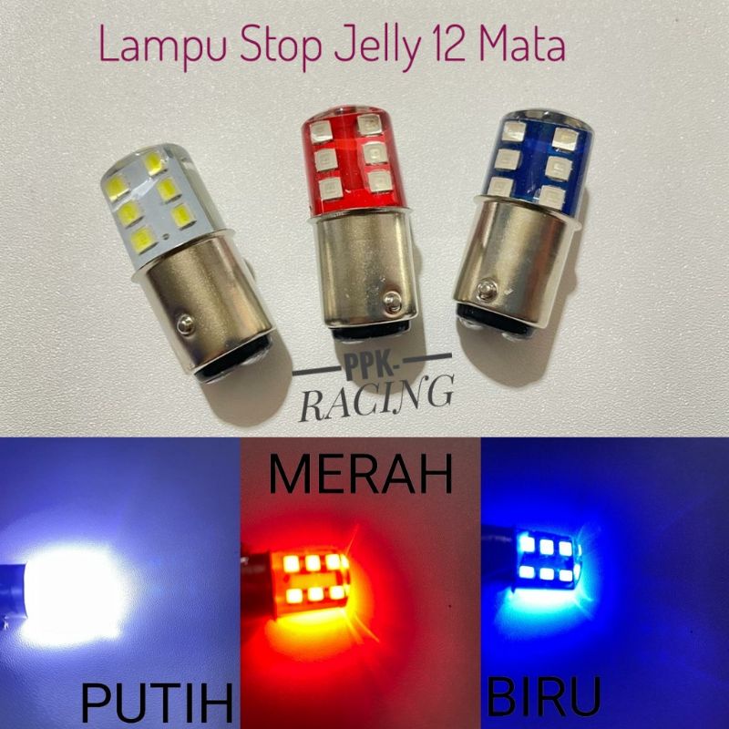 Lampu Stop Jelly 12 Mata LED Flash