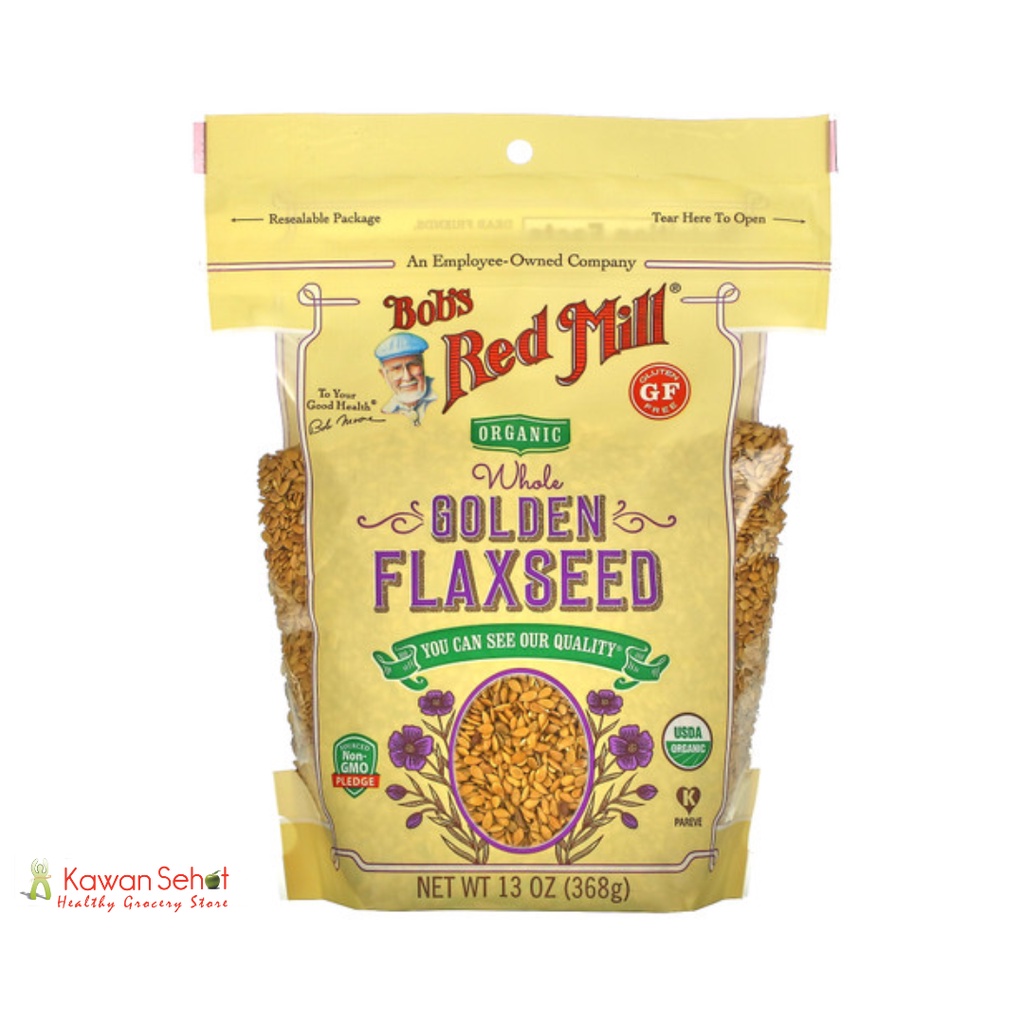 

Bob's Red Mill Organic Golden Flaxseed 368 gr | Biji Rami Golden Organik