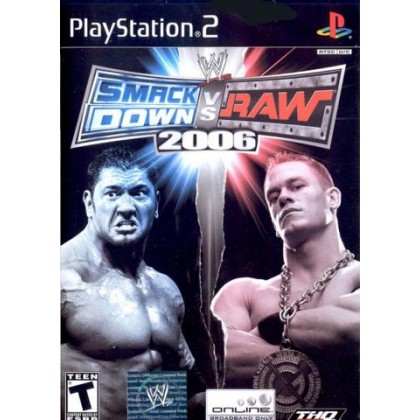 Kaset PS2 SMACK DOWN VS RAW 2006