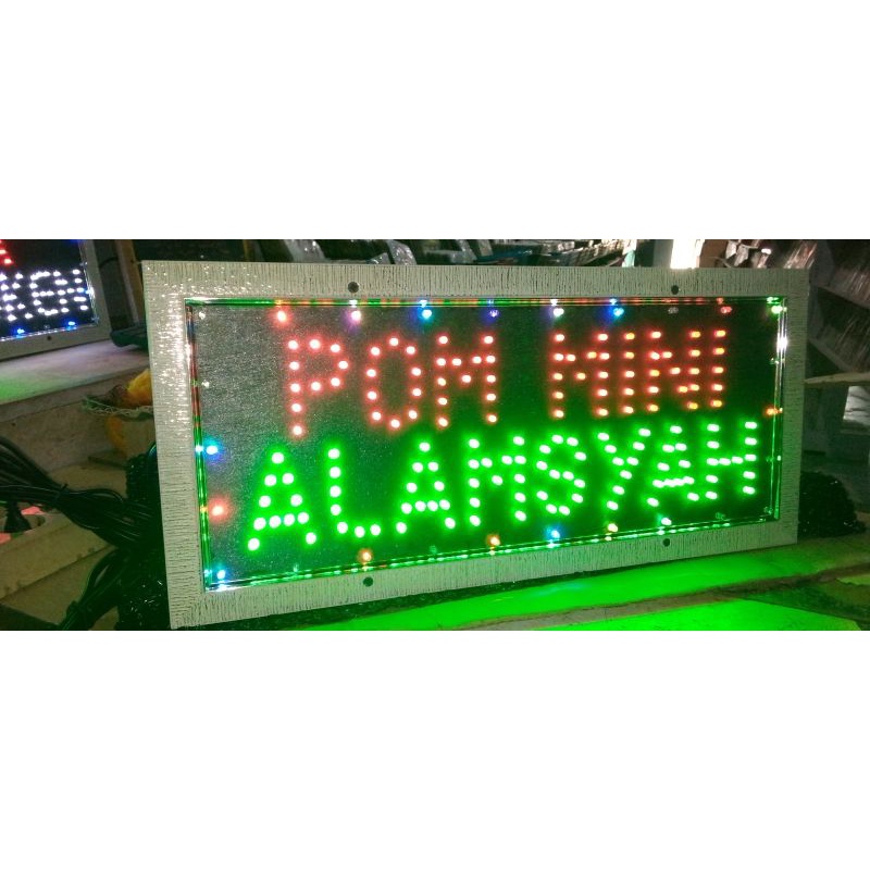Pesanan Lampu tulisan POM MINI ALAMSYAH