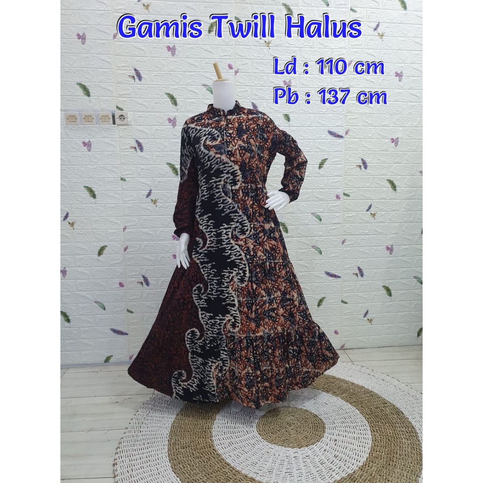 Gamis twill ori susun daster