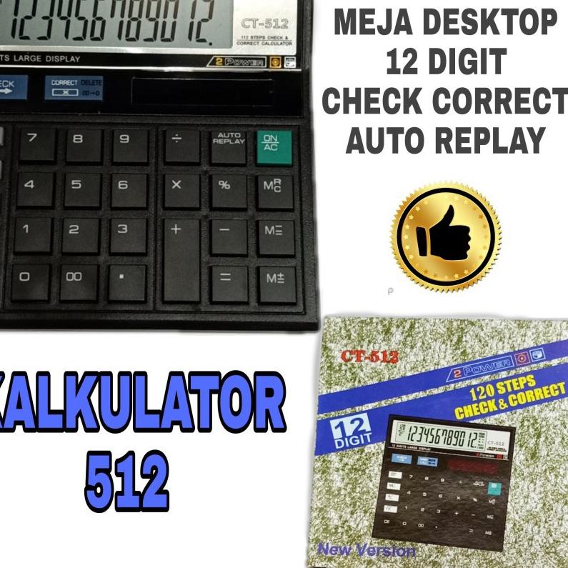 

국 CALCULATOR CHECK ULANG 512 KALKULATOR CHECK ULANG 12 DIGIT CT 512