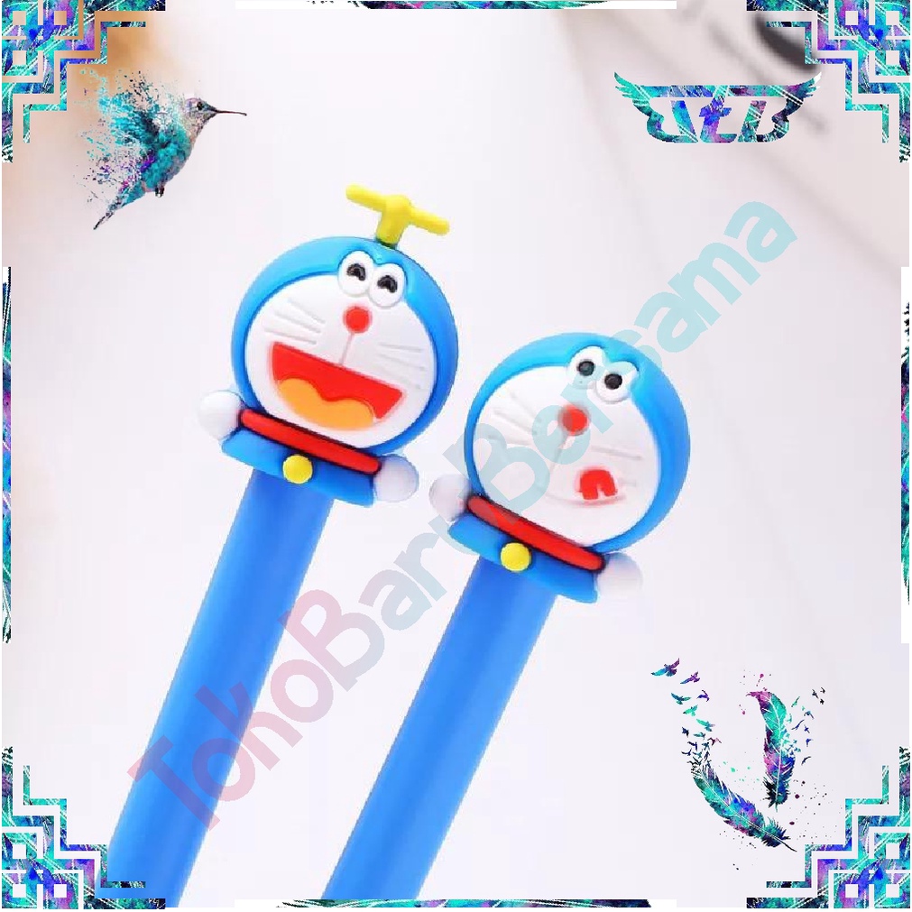 

Pena Karakter Doraemon Lucu Kepala Pen Pulpen Ballpoint Anak Hitam Sekolah Murah Bolpen R078