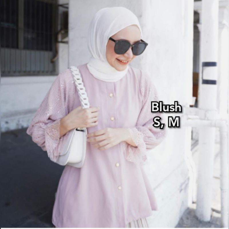 Diane Blouse Vanilla Hijab