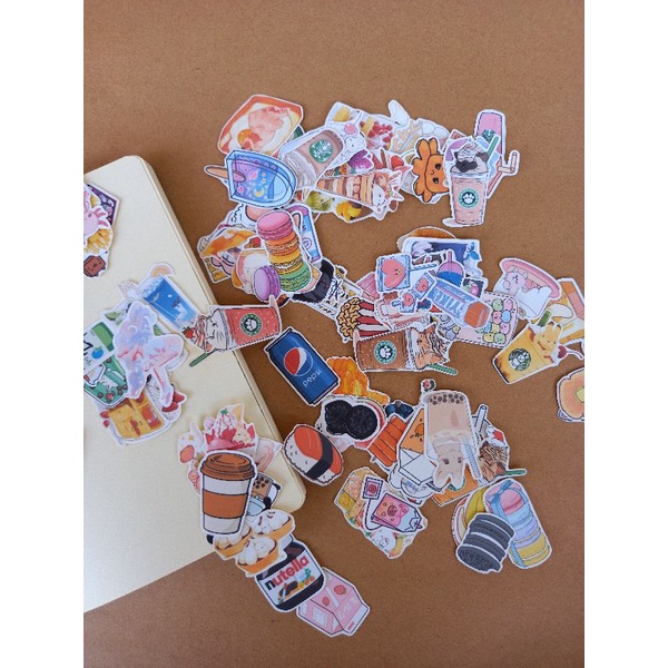 

100 pcs Cute stickers journaling kit