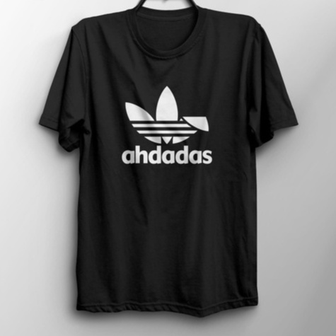 Kaos Tshirt Baju Combed 30S Distro AHDADAS ADiDAS AH DADAS polos custom olahraga anak dewasa COD gym