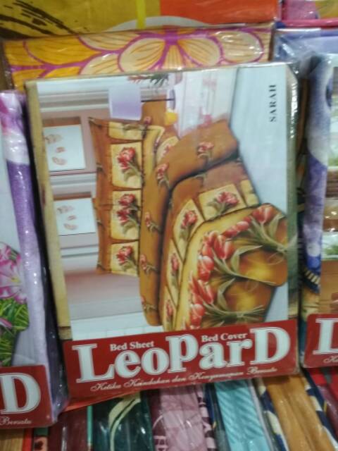 Sprei murah leopard ukuran 180x200