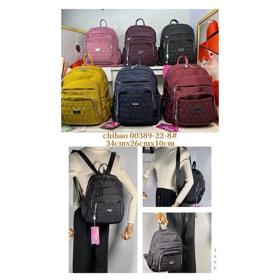 Tas Ransel Chibao 00389-22 Bahan Kanvas. Tas Ransel Wanita Tas Chibao ORI BEST SELLER BISA BAYAR DITEMPAT.!!!!