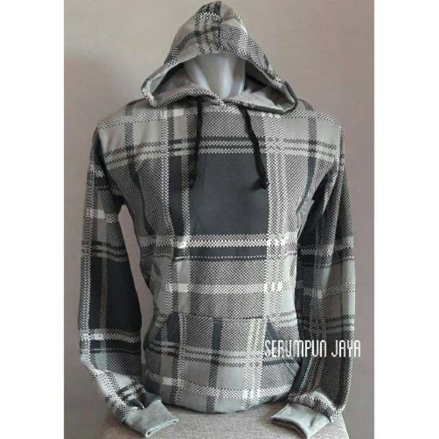 SWEATER HOODIE LENGAN PANJANG BAHAN COTTON FLEECE