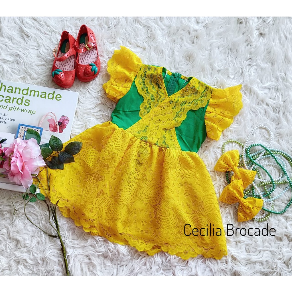 Dress Cecilia Anak Unik/Gaun Pesta/Dress Anak