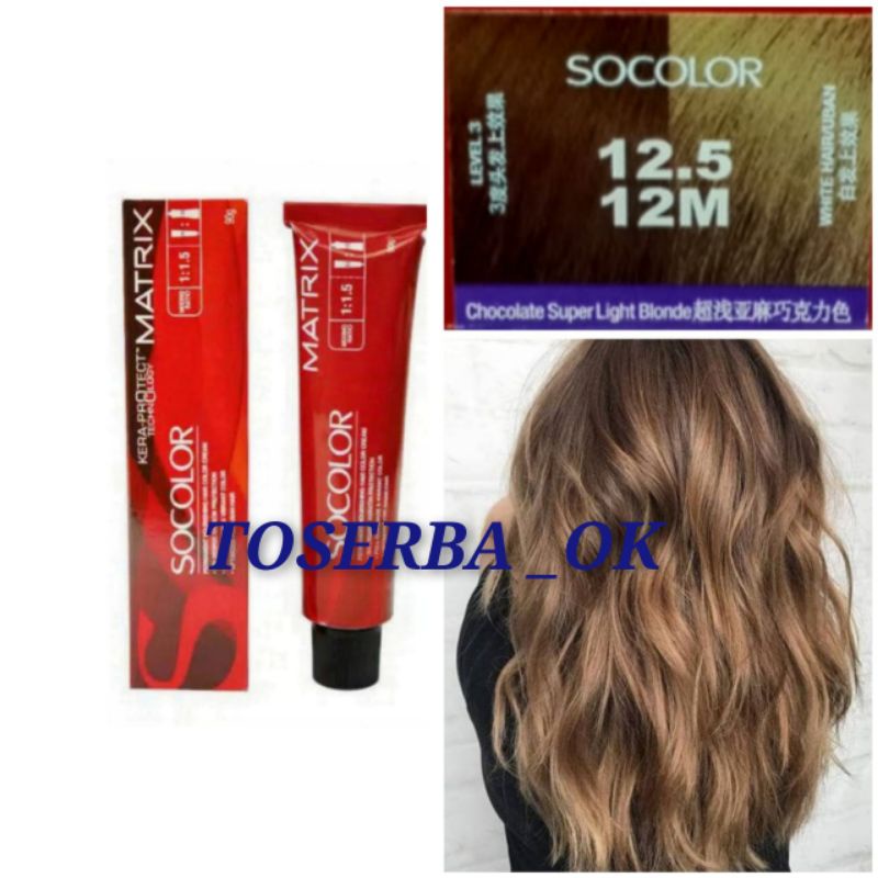 MATRIX SOCOLOR NO. 12.5 / 12M CHOCOLATE SUPER LIGHT BLONDE 90ML
