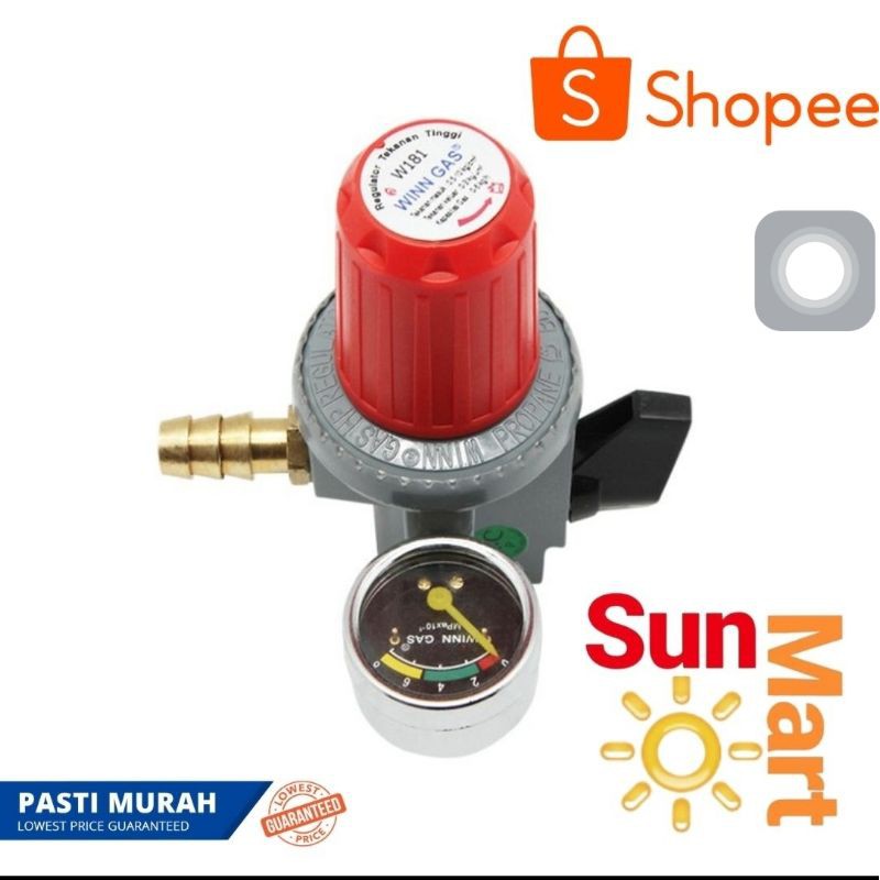 WINN GAS Regulator Gas Tekanan Tinggi W 181 M METER HIGH PRESSURE