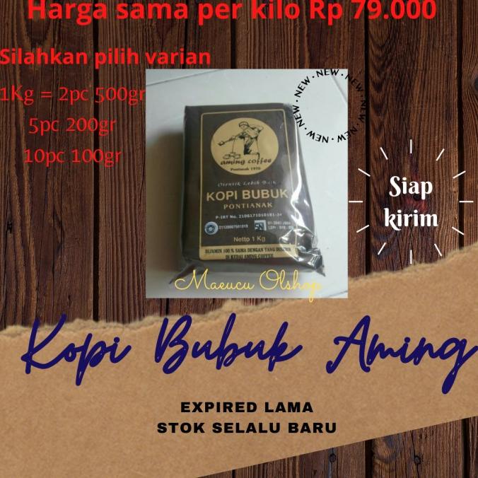 

Kopi Bubuk Aming Coffee Khas Pontianak 1 Kg 1 Kilo 1000 Gr Asli