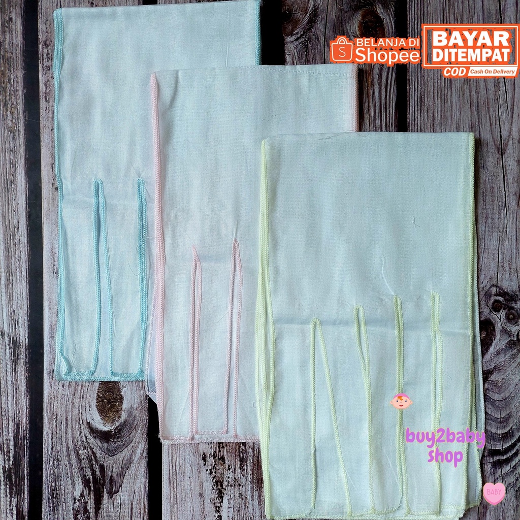 Gurita Bayi Putih &amp; Warna Polos Isi 6 PCS