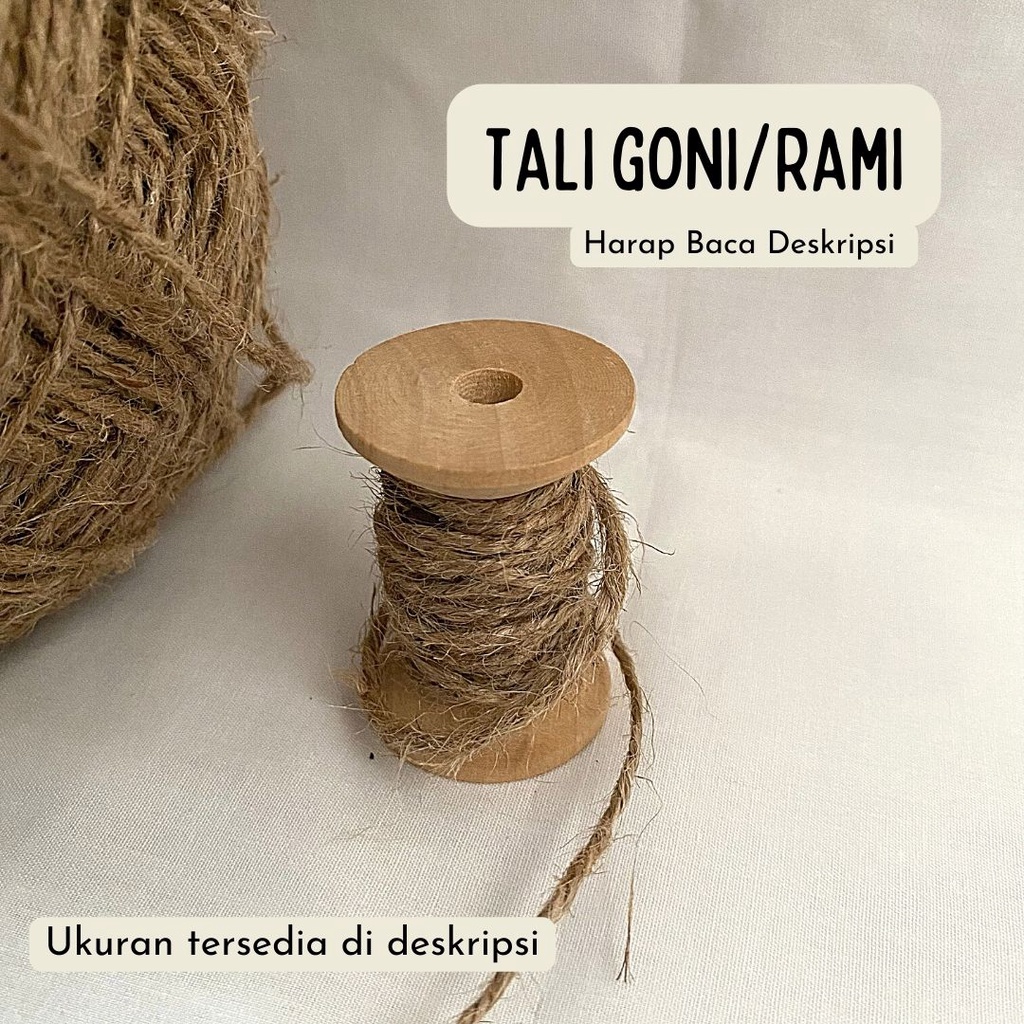 

Tali Goni|Tali Rami| Tali Serat tebal 2 ply dan 3 ply Tanpa Minimal Order