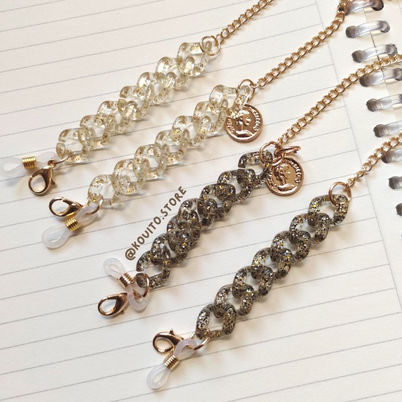 Strap Mask Akrilik Rantai / Rantai Masker Akrilik / Strap Masker Akrilik Rantai