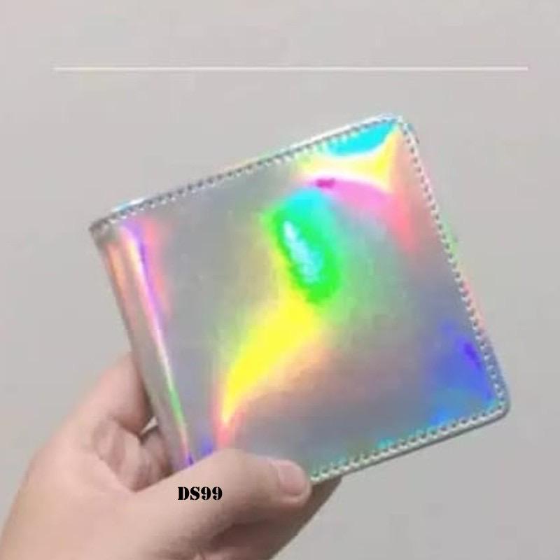 CIDOT_ID HOLOGRAM LASER - Dompet lipat Premium wanita terbaru hologram dompet kartu holo metalik dompet card holder murah