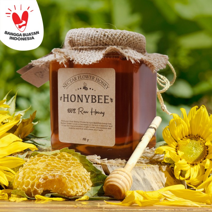 

madu- madu murni 700gr raw honey - honybee -madu.