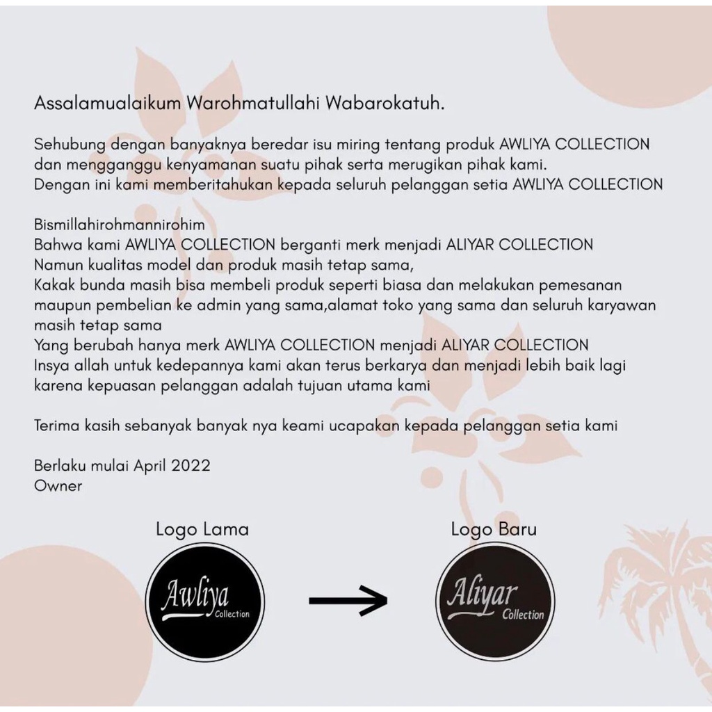 AWLIYA COLLECTION / KHIMAR SABRINA 2 LAYER/ KHIMAR JILBAB ORI AWLIYA 2LAYER OVAL