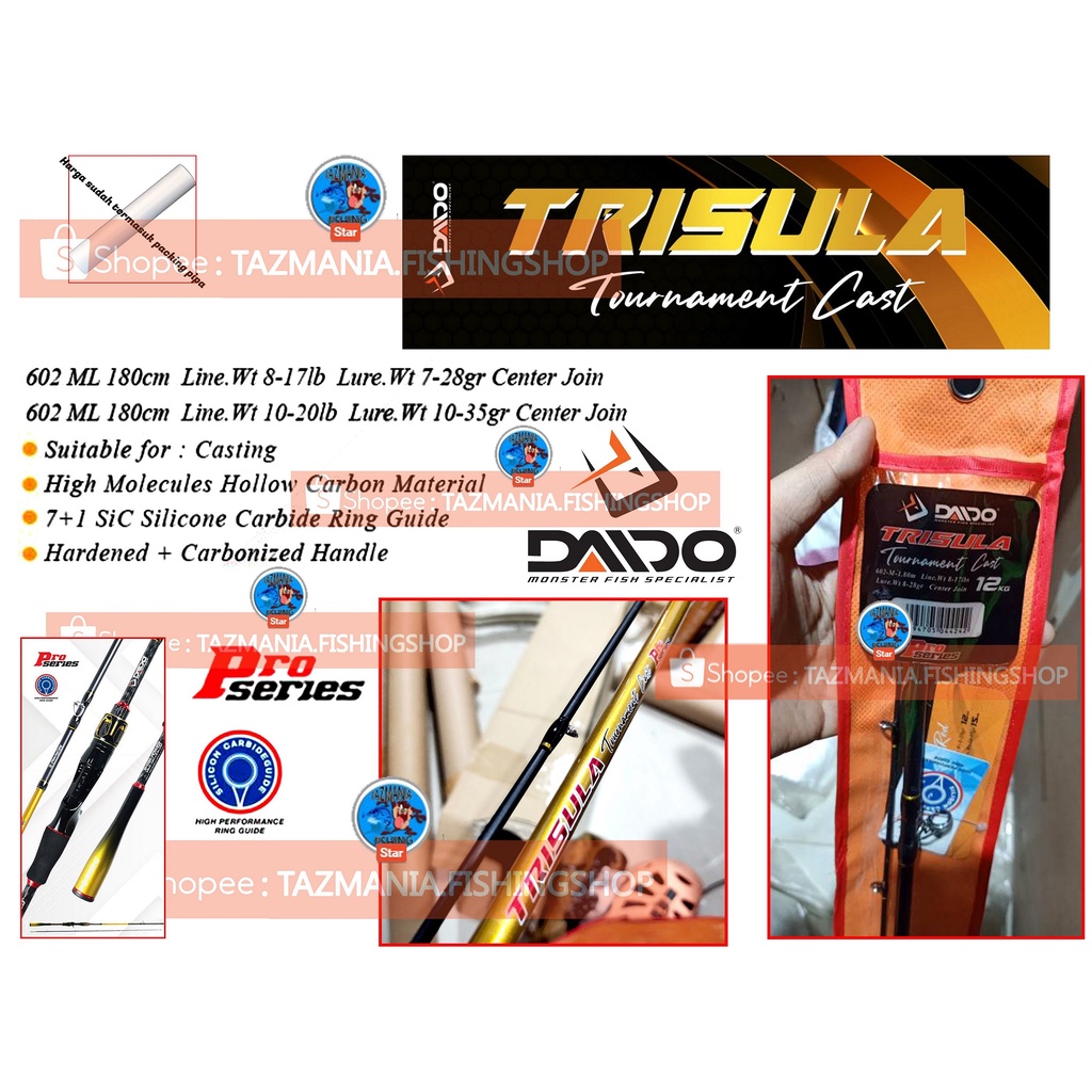 Joran DAIDO TRISULA pro series baitcasting 180cm