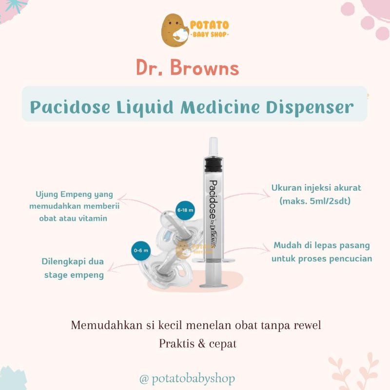 Dr.Brown's - Pacidose Liquid Medicine Dispenser - Empeng Spit Obat Paci Dose