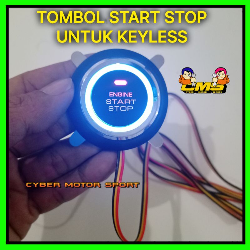 Tombol start stop button Universal. Engine start stop button. tombol