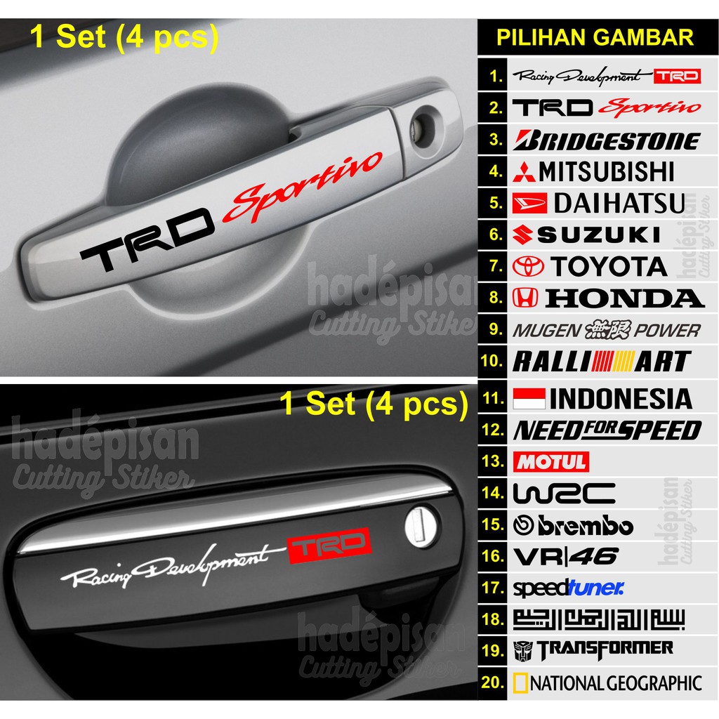 Stiker Gagang Handle Pintu Kaca Velg Wiper Sticker Mobil Stiker Gagang Handle Pintu Kaca Velg Wiper Sticker Mobil