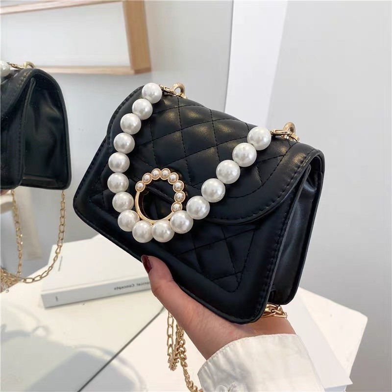 ✨LADIESBAG✨TAS MUTIARA SELEMPANG SLINGBAG HANDBAG KONDANGAN RANTAI SHOULDER SLINGBAG LB- 259