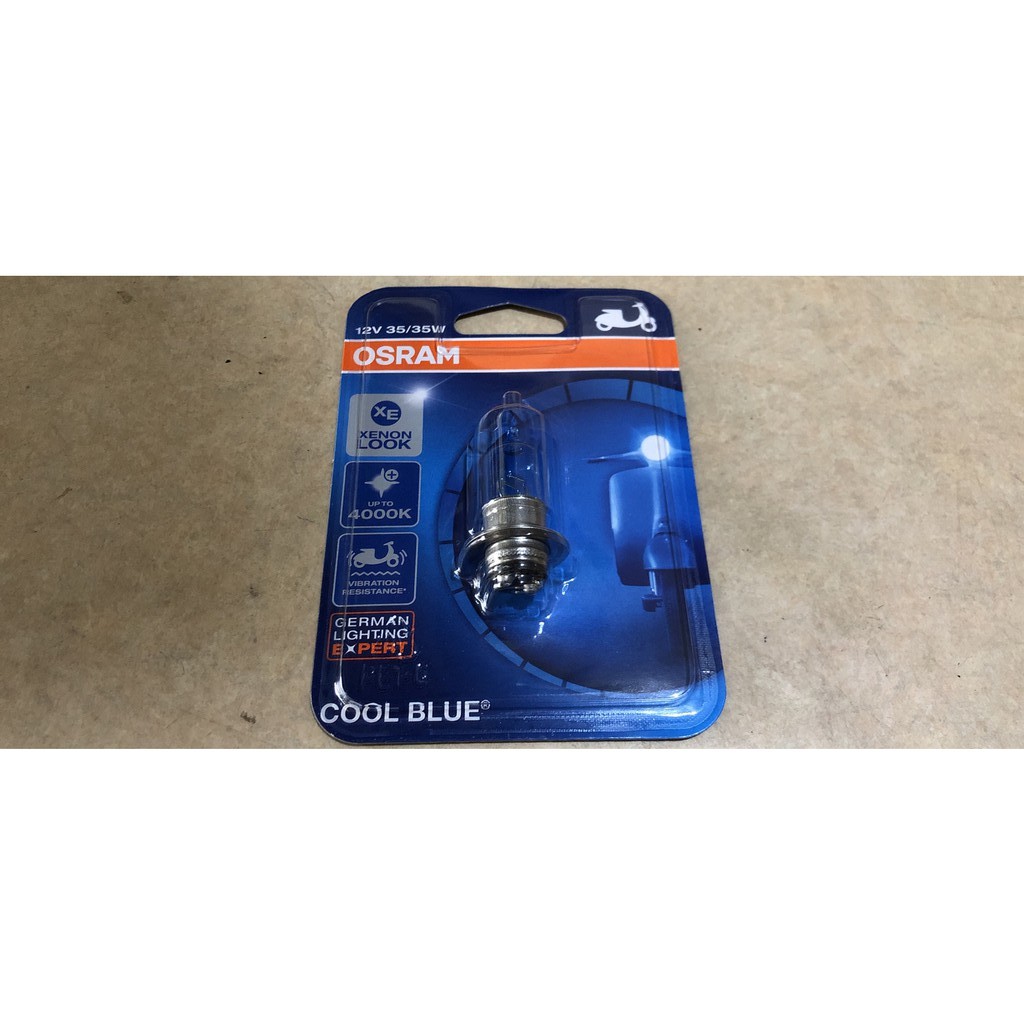 LAMPU DEPAN OSRAM HALOGEN KAKI 1 H6 COOL BLUE 35 &amp; 25