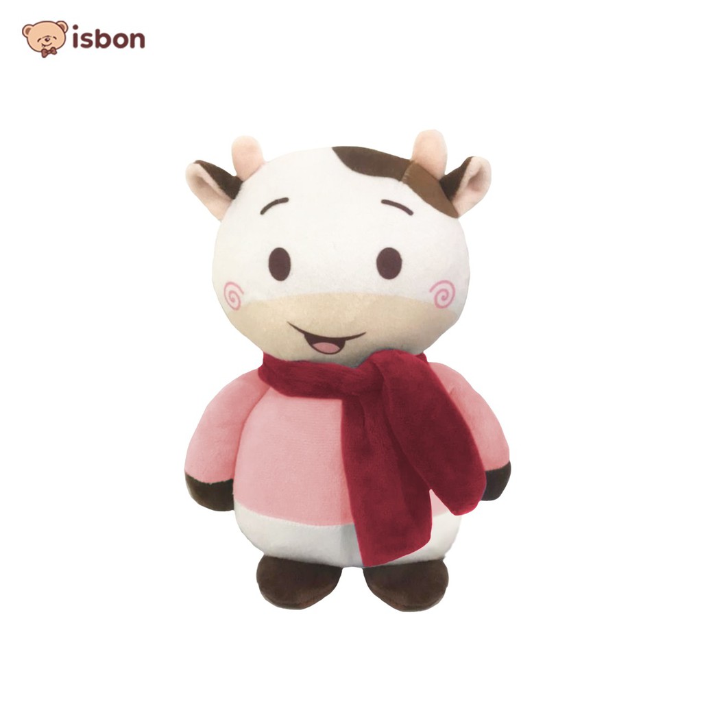 Boneka bayi sapi cow series baby syal musim dingin untuk kado natal dan hadiah ulang tahun bahan premium lulus SNI-istana boneka