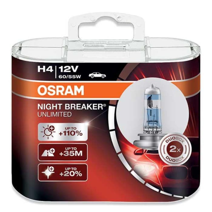 OSRAM NBR UNLIMITED NBU H4 HI LO NEW LABEL OSRAM ORIGINAL