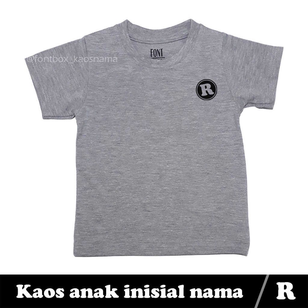 KAOS ANAK CUSTOM NAMA USIA 1-7 TAHUN / KAOS NAMA/ KAOS NAMA ANAK