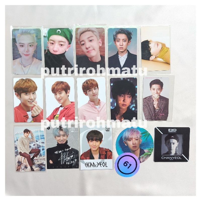 Photocard Chanyeol EXO PC rare official album non album kihno obsession exo sc we young